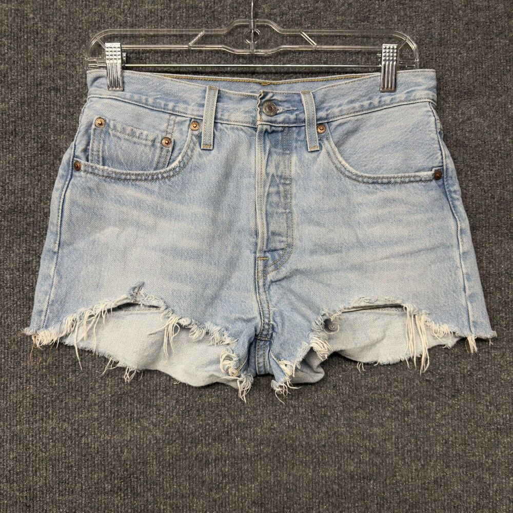Levi's Premium 501 Denim Cut Off Shorts Women’s 29 Button Fly Booty Cheeky Rodeo